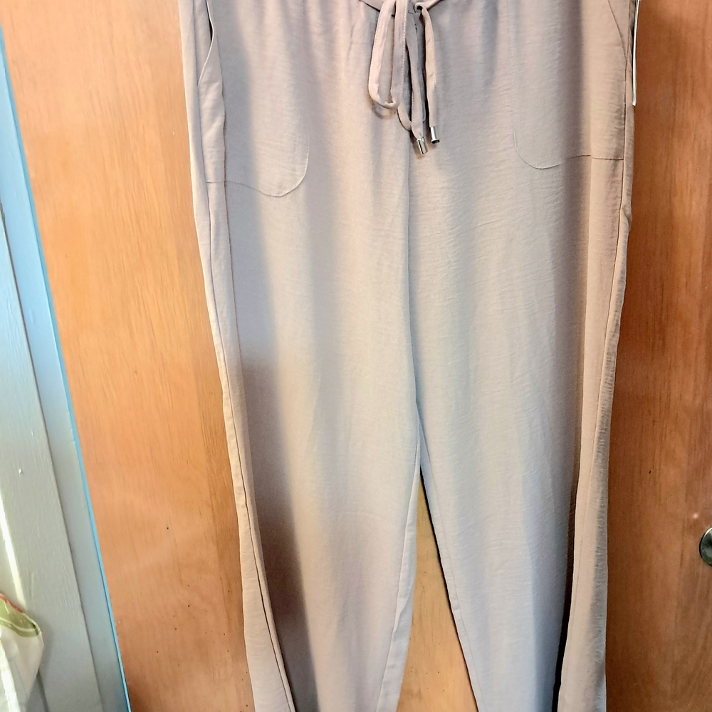 New NWT Jasmine and Chloe Khaki Drawstring womens Pants Size Xl